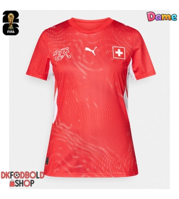 Schweiz Hjemmebanetrøje Dame VM 2026 Kort ærmer